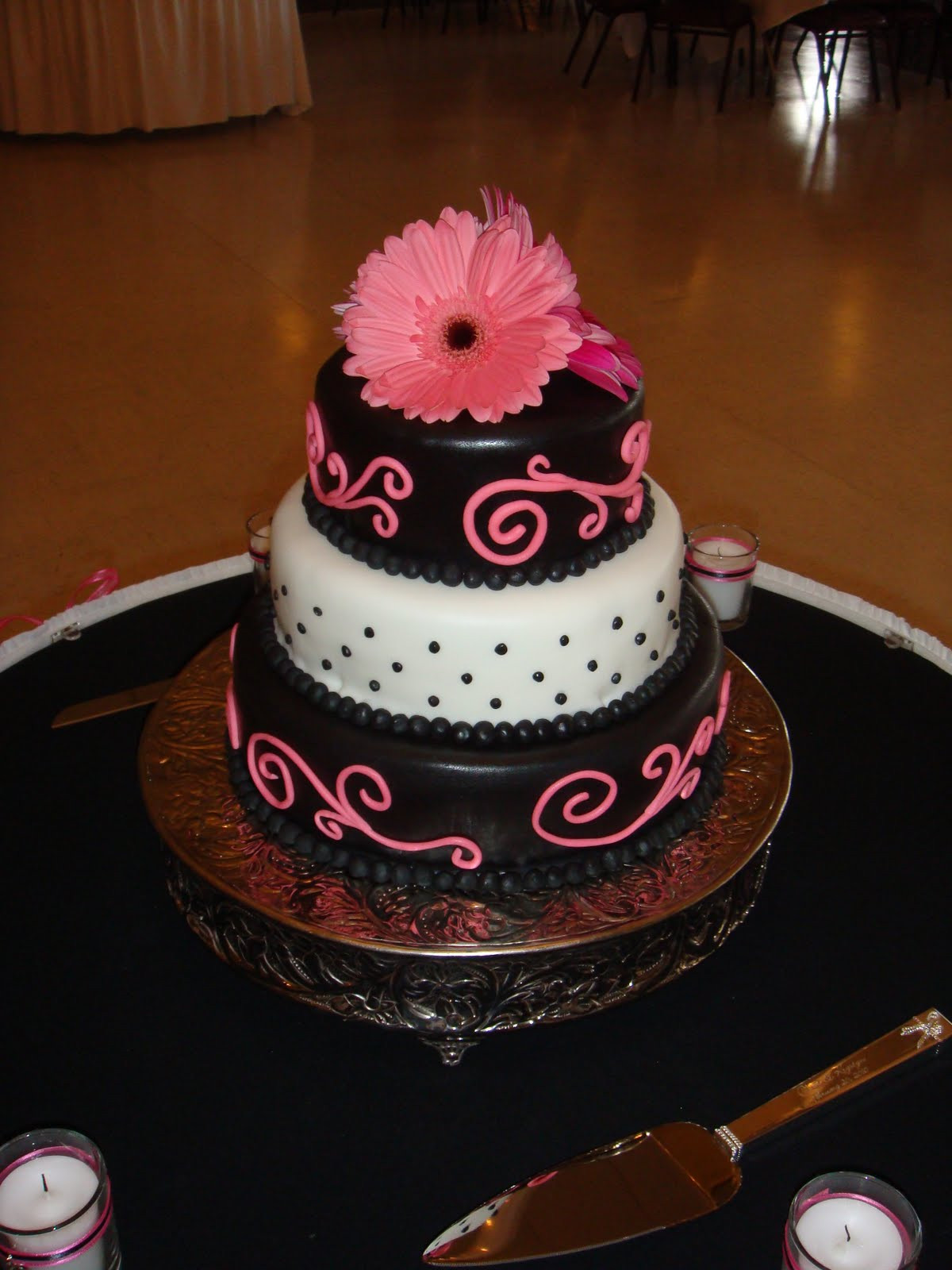 Pink And Black Wedding Cakes
 Crystie s blog beach themed wedding elegant beach