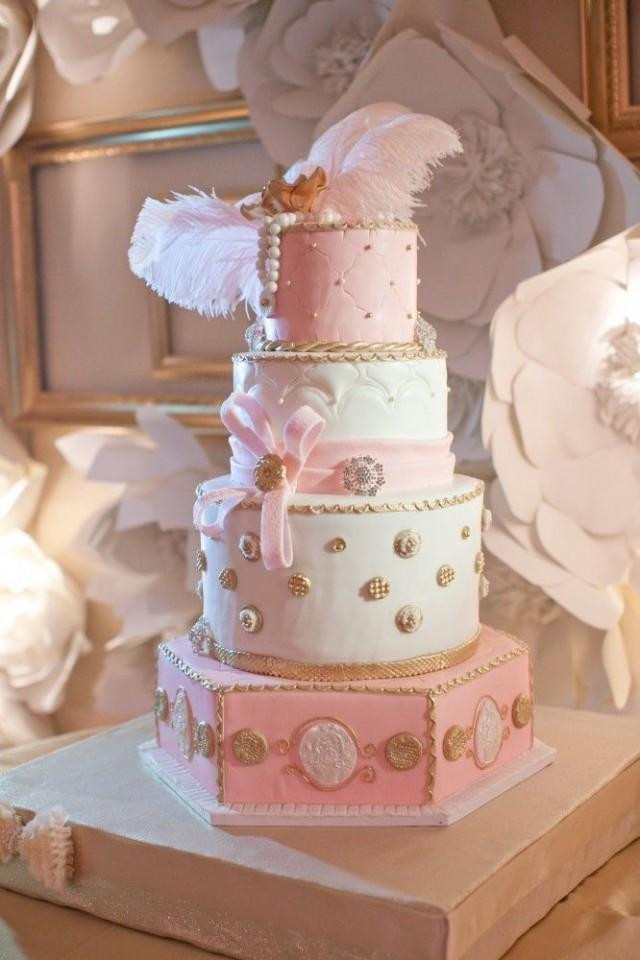 Pink And Gold Wedding Cakes
 Cake Pink And Gold Wedding Cakes Weddbook