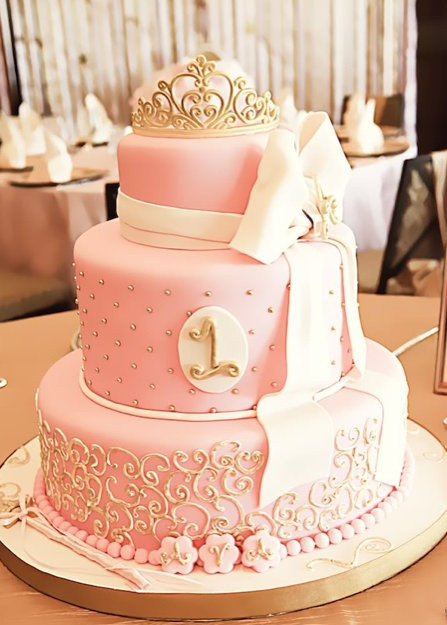 Pink And Gold Wedding Cakes
 Pink and gold wedding cakes