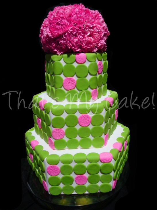 Pink And Green Wedding Cakes
 Wedding Ideas Bright Pink and Lime Green Wedding