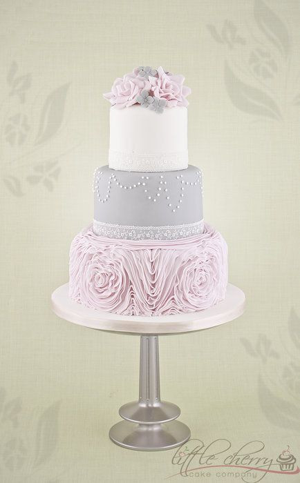 Pink And Grey Wedding Cakes
 Southern Blue Celebrations Silver Wedding Cake Ideas