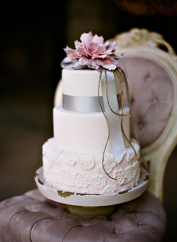 Pink And Purple Wedding Cakes
 it