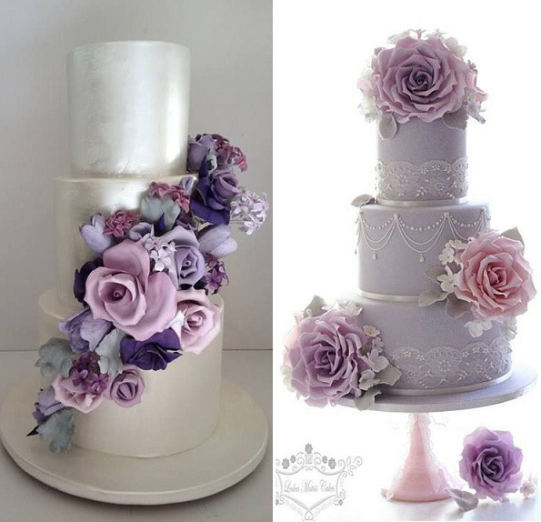 Pink And Purple Wedding Cakes
 Purple Lilac & Lavender Wedding Cakes – Cake Geek Magazine