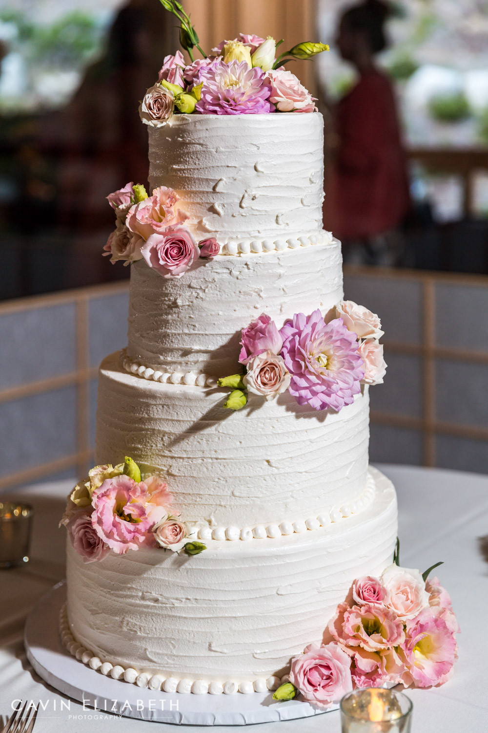 Pink And Purple Wedding Cakes
 Japanese Friendship Garden Wedding