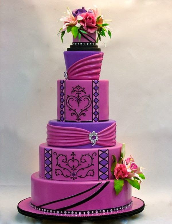 Pink And Purple Wedding Cakes
 Southern Blue Celebrations Purple Wedding Cake Ideas