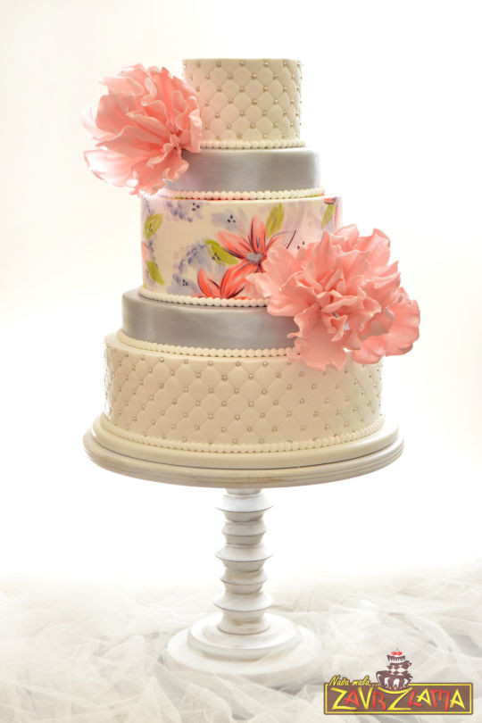 Pink and Silver Wedding Cakes 20 Best Elegant Silver Pink Wedding Cake Cake by Nasa Mala