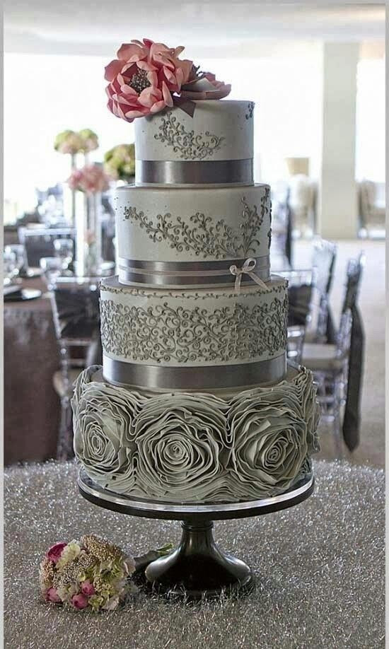 Pink And Silver Wedding Cakes
 Pinspiration Wedding Cakes We Can t Resist Destination42