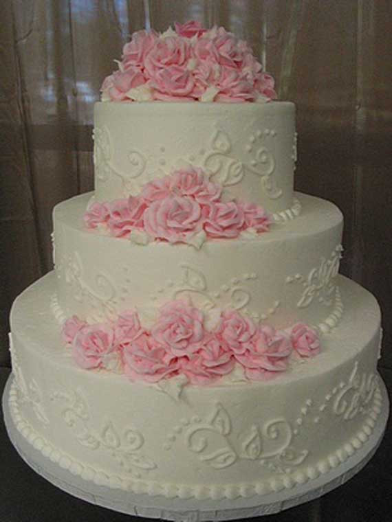Pink And White Wedding Cake
 Goes Wedding 25 Wedding Cakes Decoration Ideas by Vicki