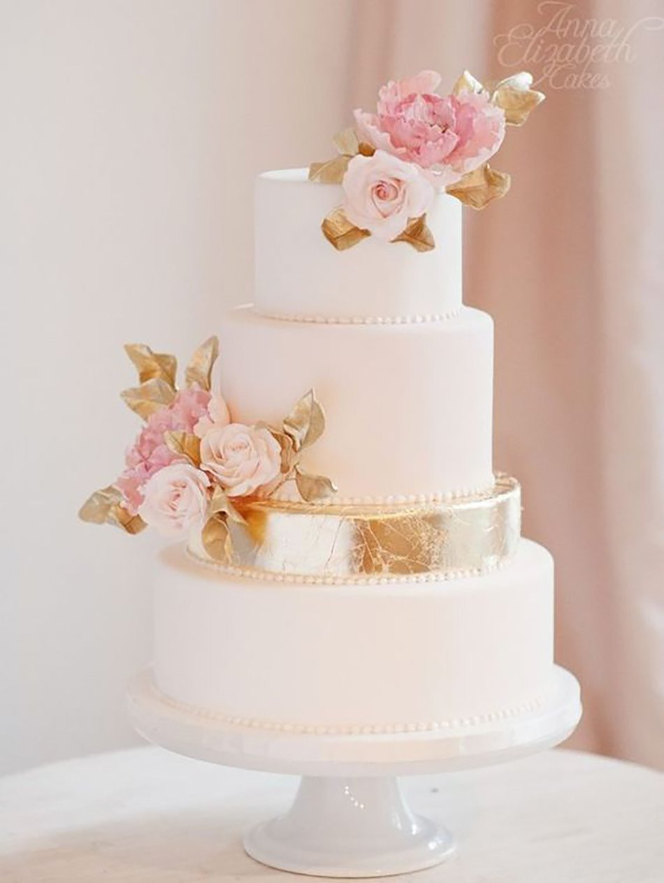 Pink And White Wedding Cake
 Pink Wedding Cakes