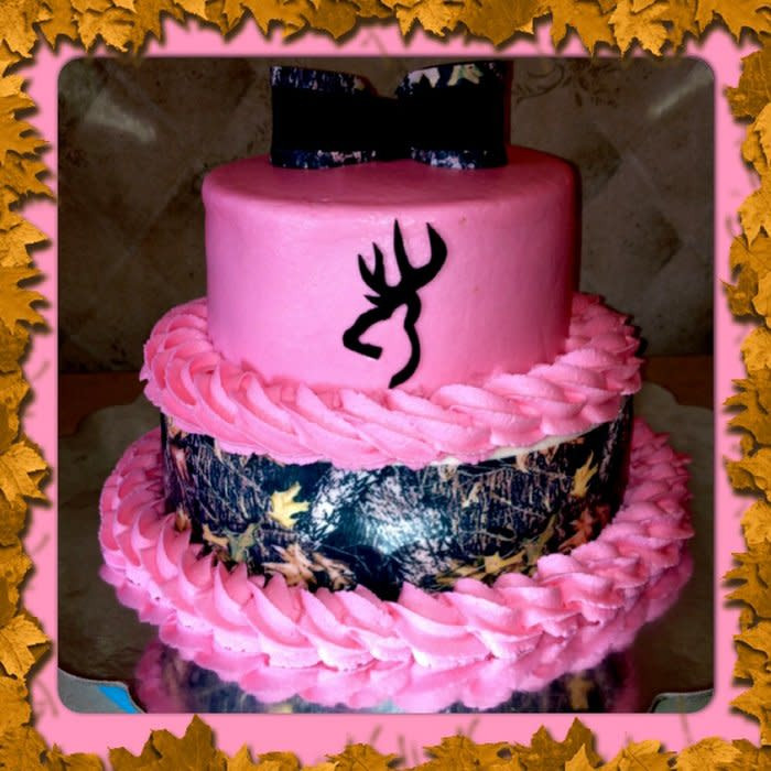 Pink Camo Wedding Cakes
 Pink camo cake by Mullins CakesDecor