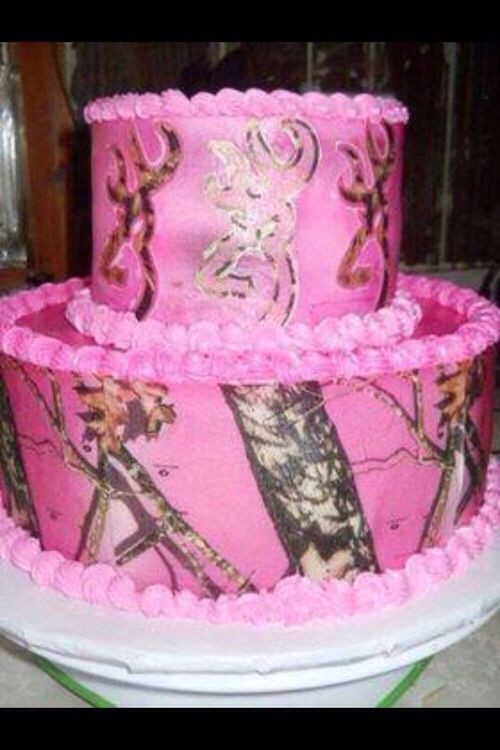 Pink Camo Wedding Cakes
 Pink camo browning cake Cakes Pinterest