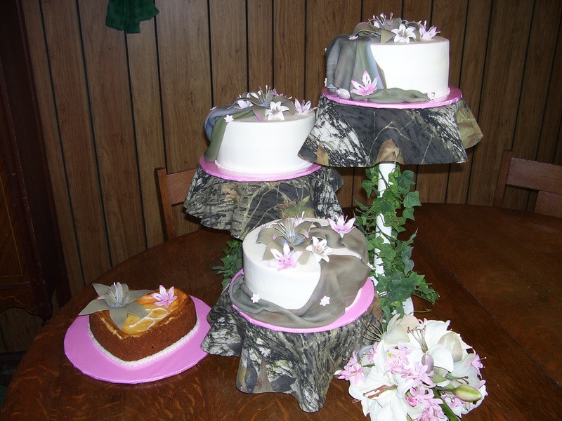 Pink Camo Wedding Cakes
 Camo and Pink Specialty Cakes and Desserts