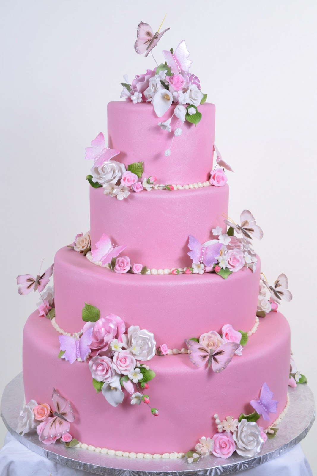 Pink Wedding Cakes
 Wedding Cakes Pink Butterfly Wedding Cakes