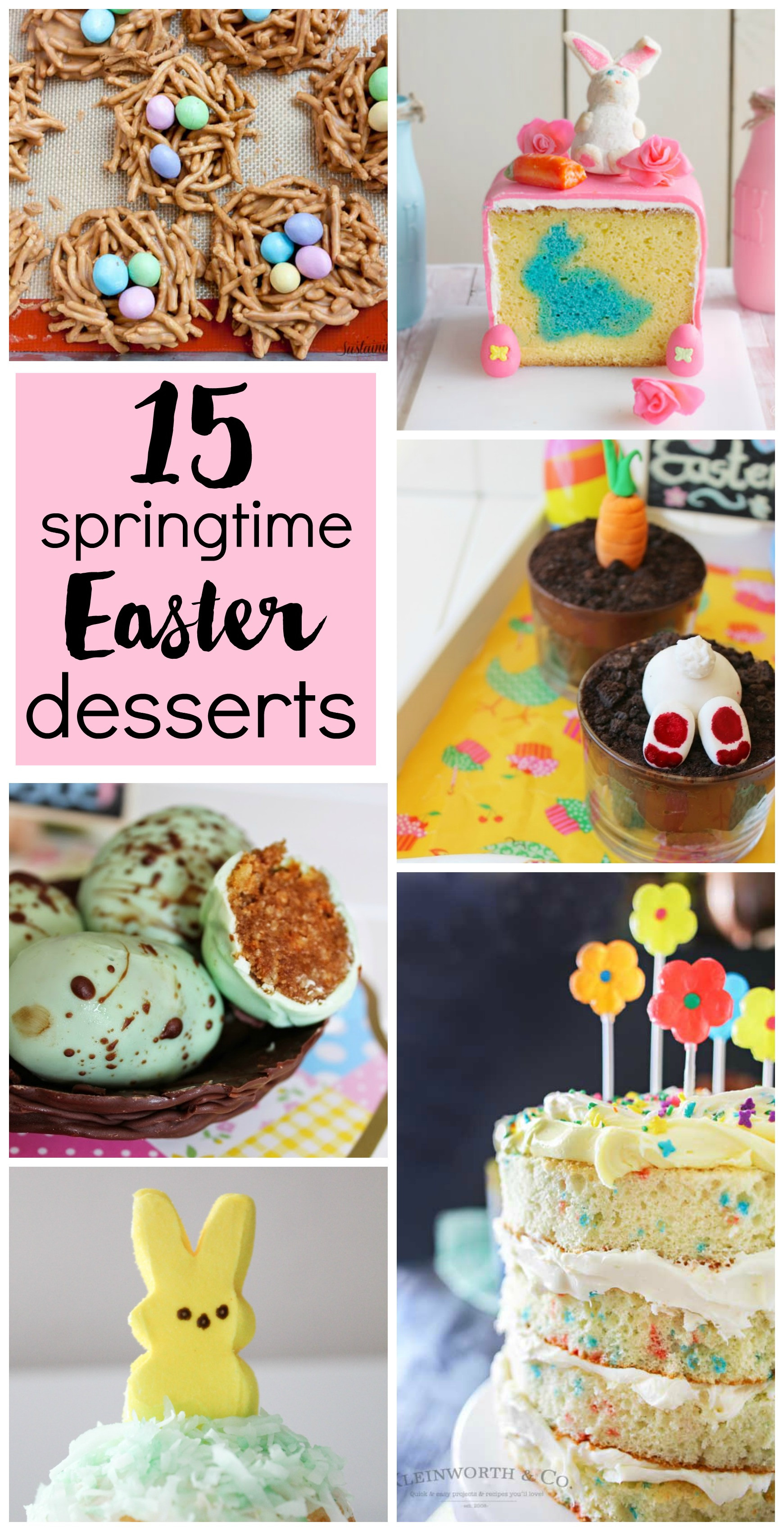 Pinterest Easter Desserts
 15 Springtime Easter Desserts