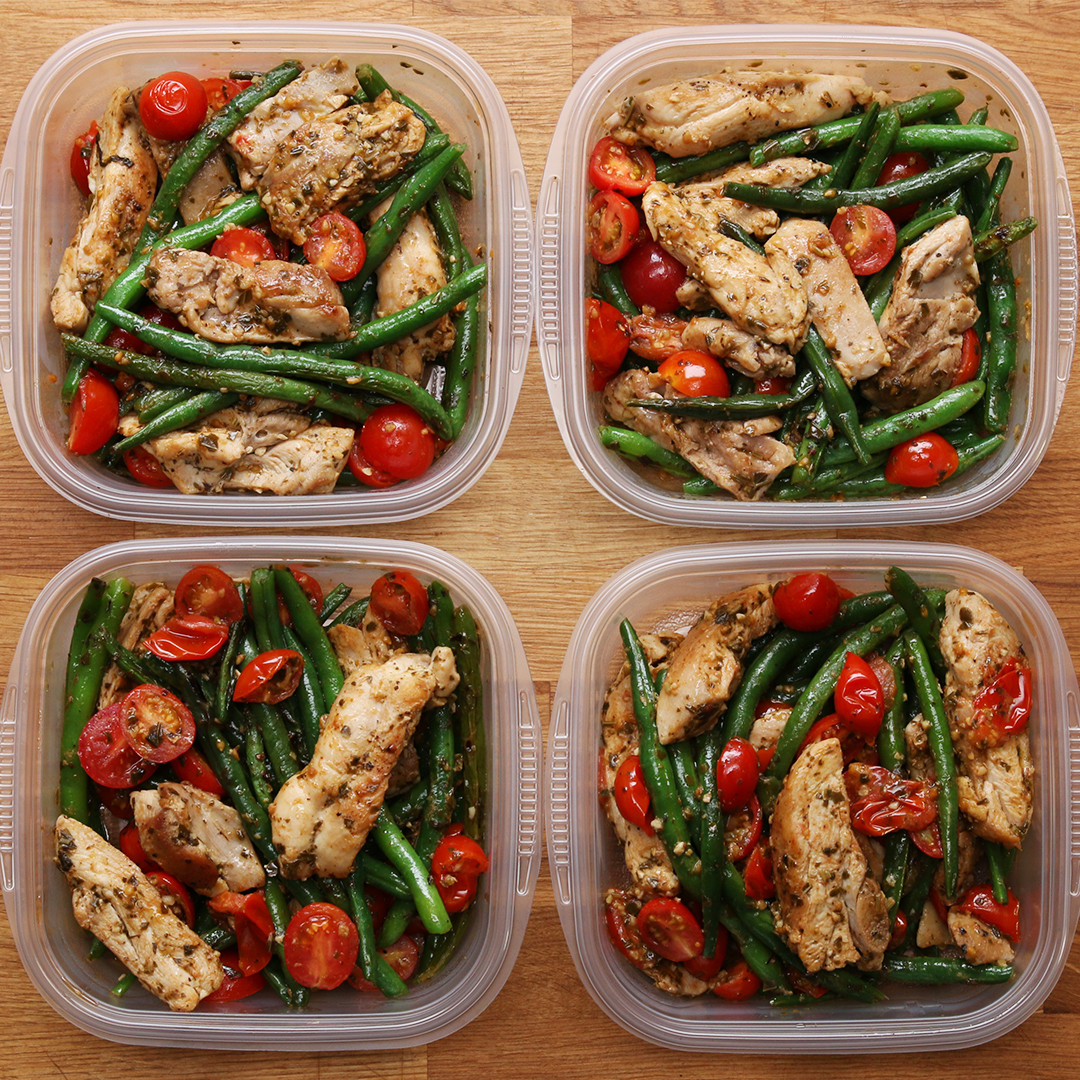 Pinterest Healthy Dinners
 Weekday Meal prep Pesto Chicken & Veggies Recipe by Tasty