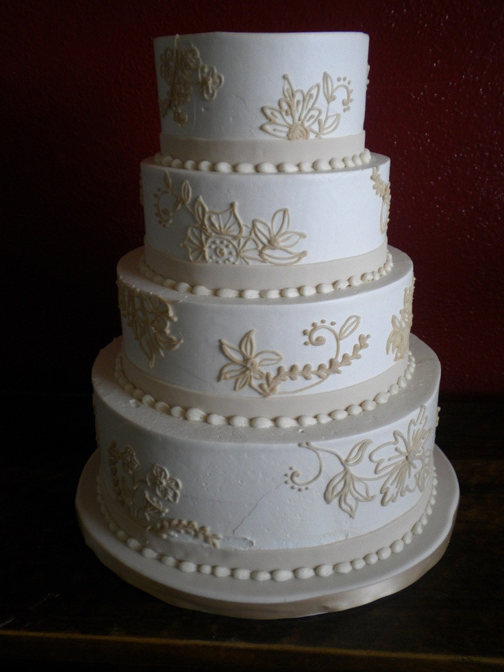 Pinterest Wedding Cakes
 Lace Style Wedding Cake Wedding Cakes