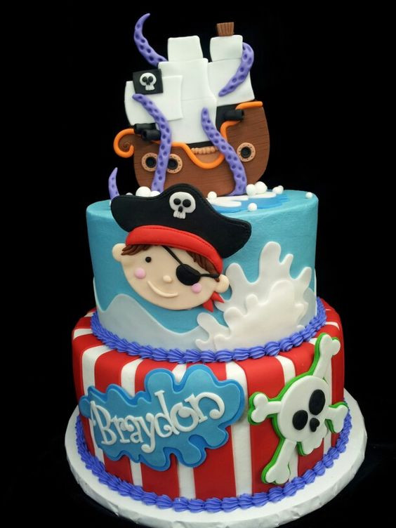 Pirate Wedding Cakes
 Pirate cake My Cakes Pinterest