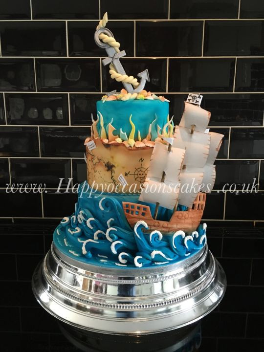 Pirate Wedding Cakes
 Pirate wedding cake cake by Paul of Happy Occasions