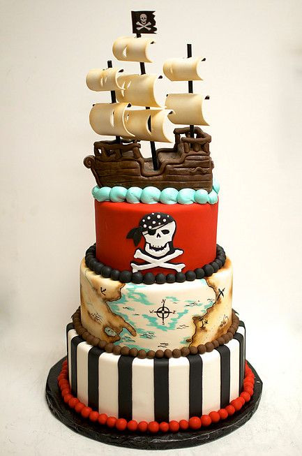 Pirate Wedding Cakes
 Couture Cakes of Greenville Wedding Birthday Cakes
