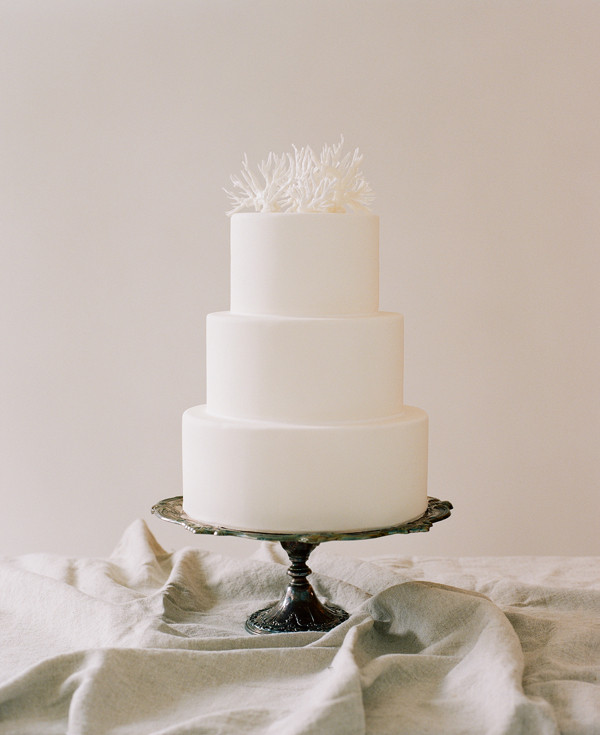 Plain Wedding Cakes
 Simple Wedding Cakes Coral Cake Topper ce Wed