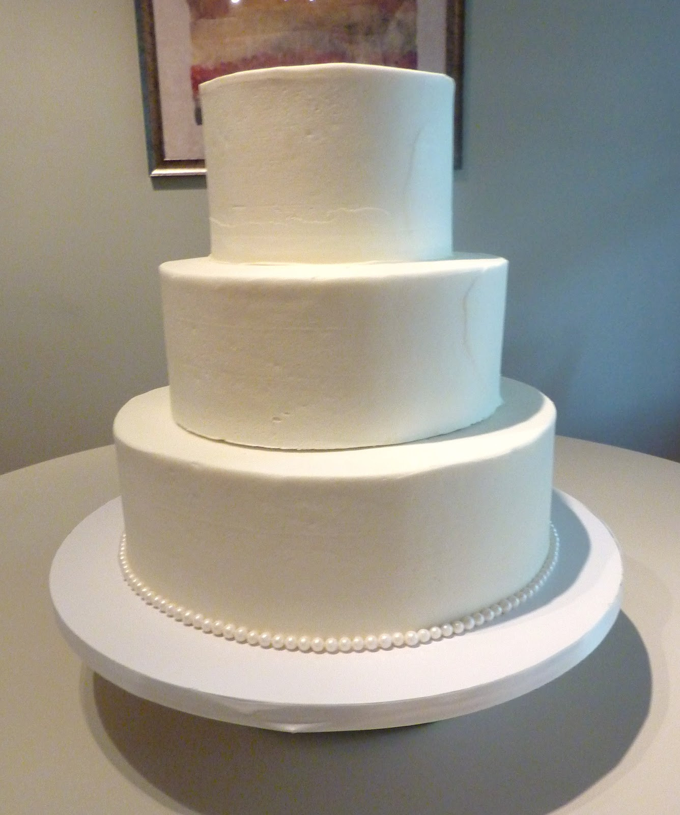 Plain White Wedding Cakes
 Plain white wedding cake idea in 2017