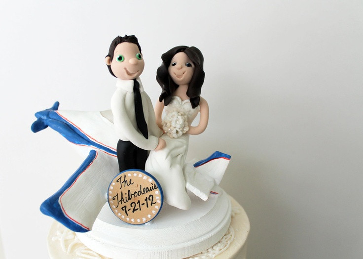 Plane Wedding Cakes
 Airplane Wedding Cake Topper Wedding and Bridal Inspiration