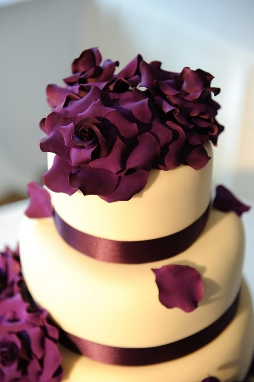 Plum Wedding Cakes
 Plum wedding cake Cakes Pinterest