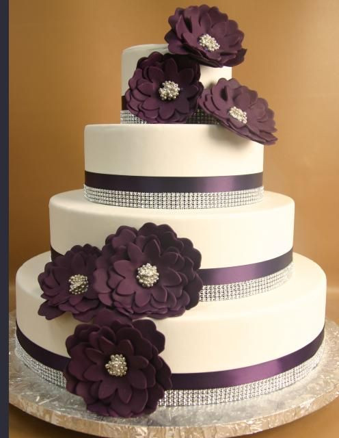 Plum Wedding Cakes
 Plum color Wedding and Flower on Pinterest