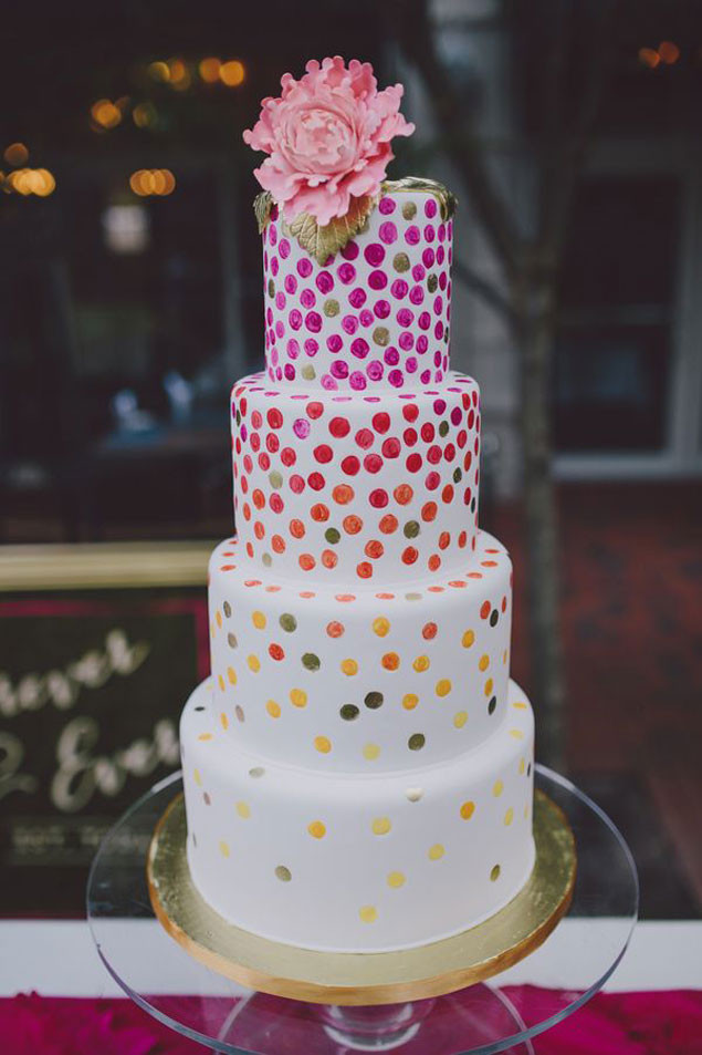 Polka Dots Wedding Cakes
 Polka Dot Wedding Cakes WedLoft