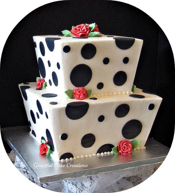 Polka Dotted Wedding Cakes
 Polka Dot Wedding cake