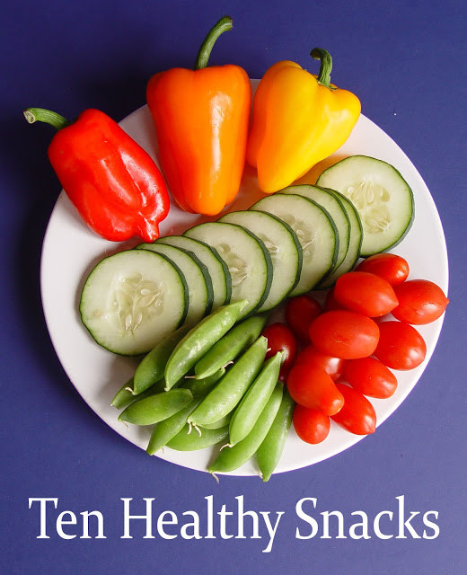 Popular Healthy Snacks
 Ten Healthy Snacks with Printable Page