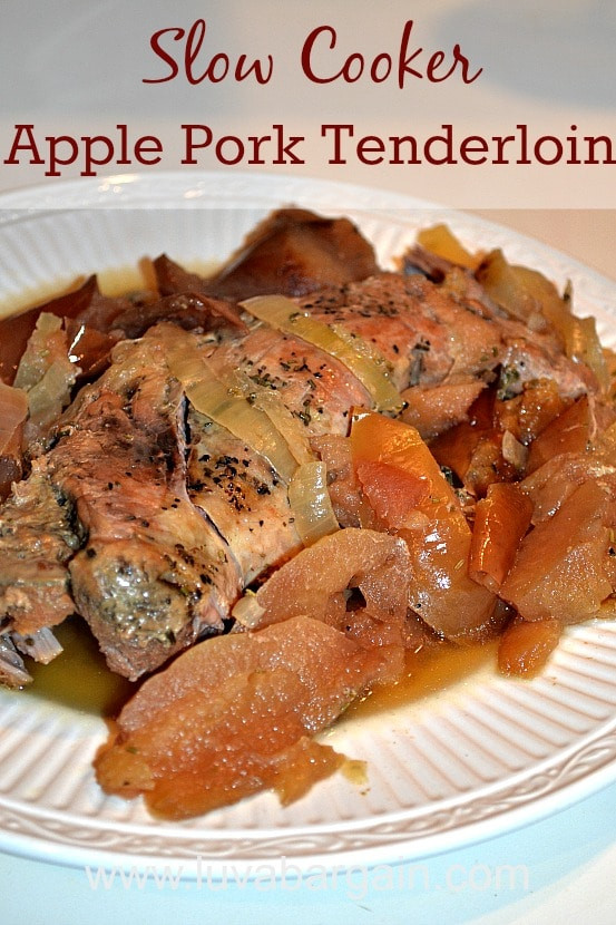 Pork Slow Cooker Recipes Healthy
 Apple Pork Tenderloin Slow Cooker Recipe A Healthy