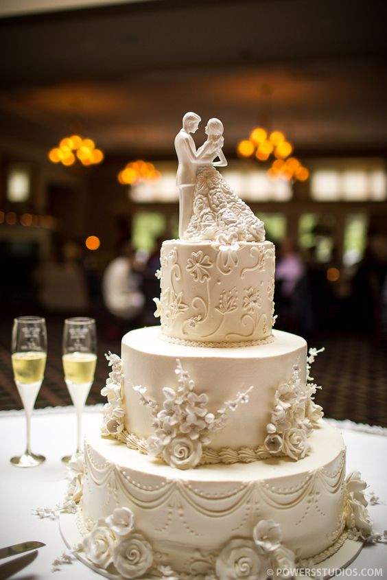 Portland Wedding Cakes
 Vintage wedding cakes Ivory wedding and Wedding cakes on