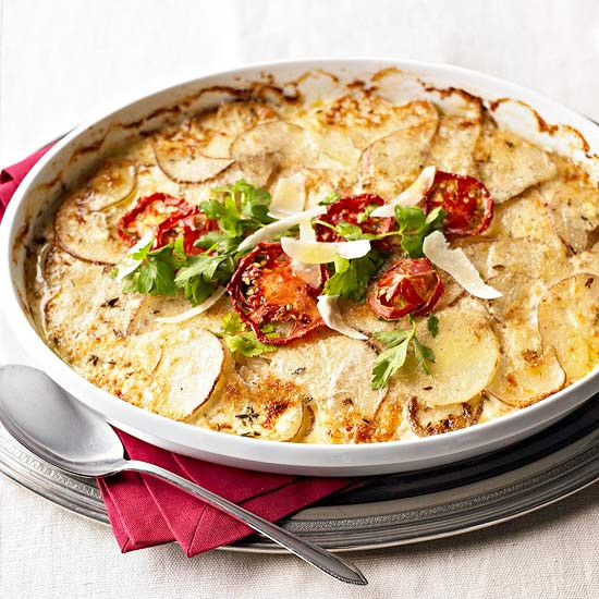 Potatoes Au Gratin Healthy
 Thyme Potatoes Au Gratin