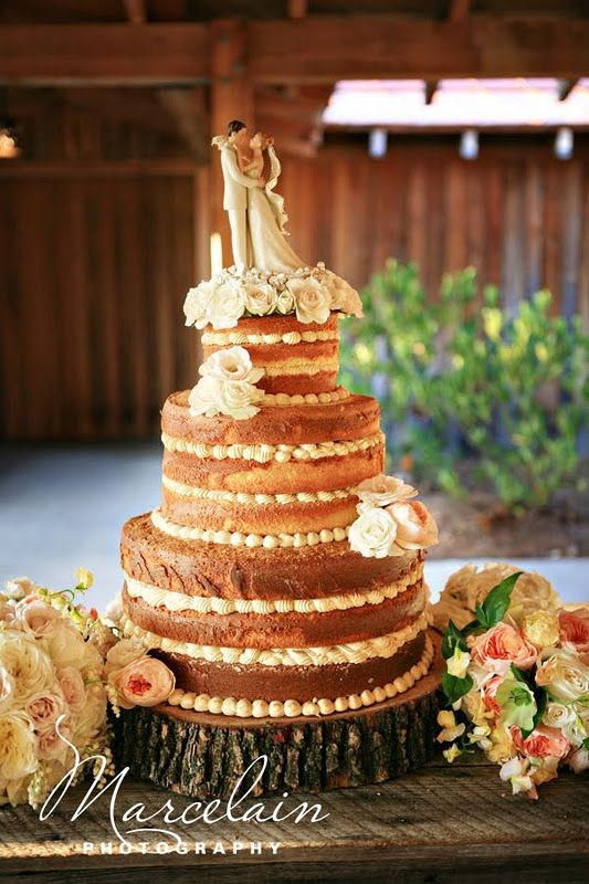 Pound Cake Wedding Cake
 called a "nailed" caked a pound cake with several layers