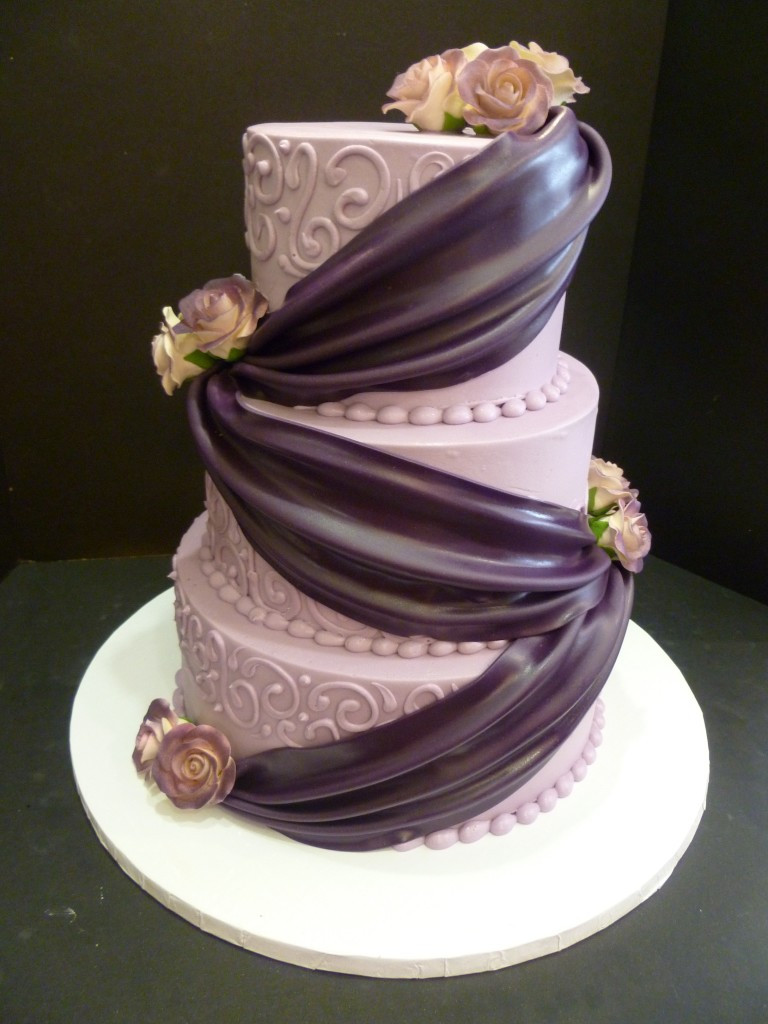 Price On Wedding Cakes
 Purple wedding cakes with prices idea in 2017