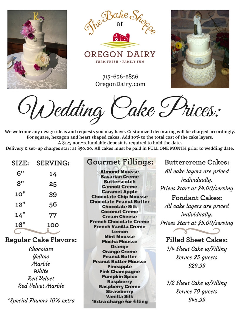 Pricing On Wedding Cakes
 Wedding Cakes The Bake Shoppe