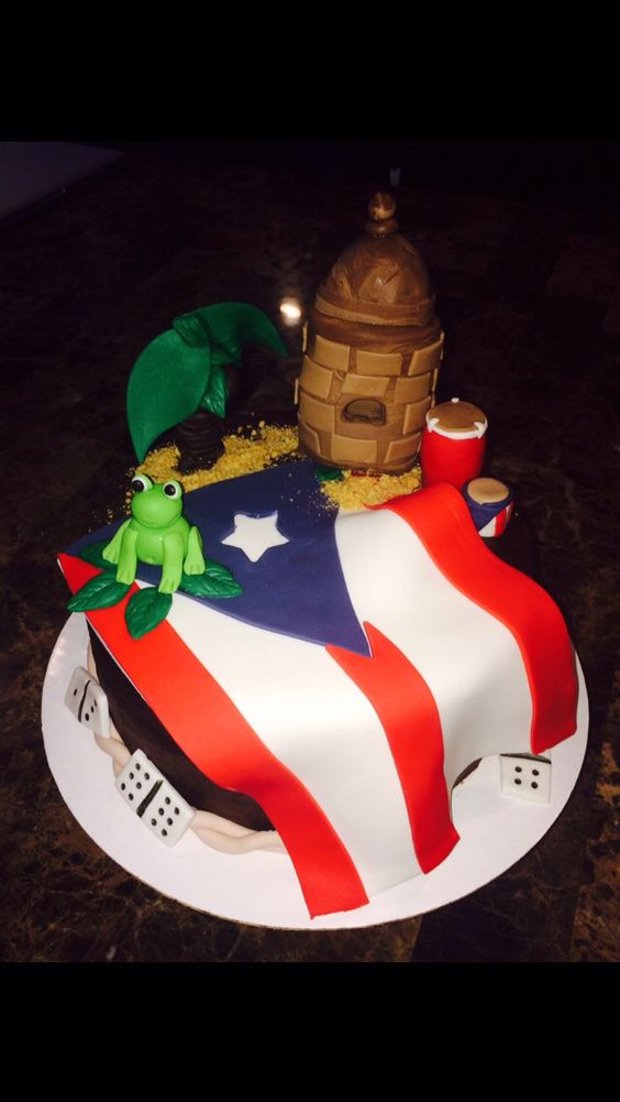 Puerto Rican Wedding Cakes
 Puerto rico Groom cake and Themed cakes on Pinterest