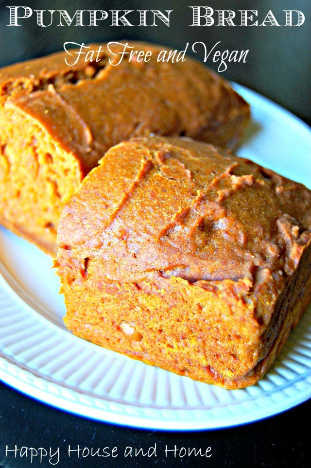 Pumpkin Bread Recipe Healthy
 Happy House and Home Pumpkin Bread Healthy Fat Free Vegan