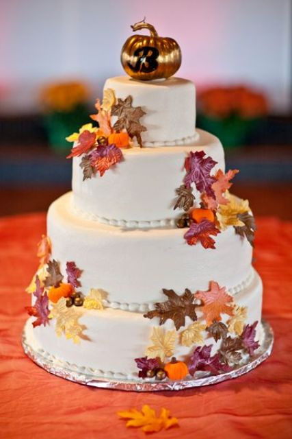 Pumpkin Wedding Cake
 22 Fun Pumpkin Wedding Cake Ideas For Fall Weddingomania