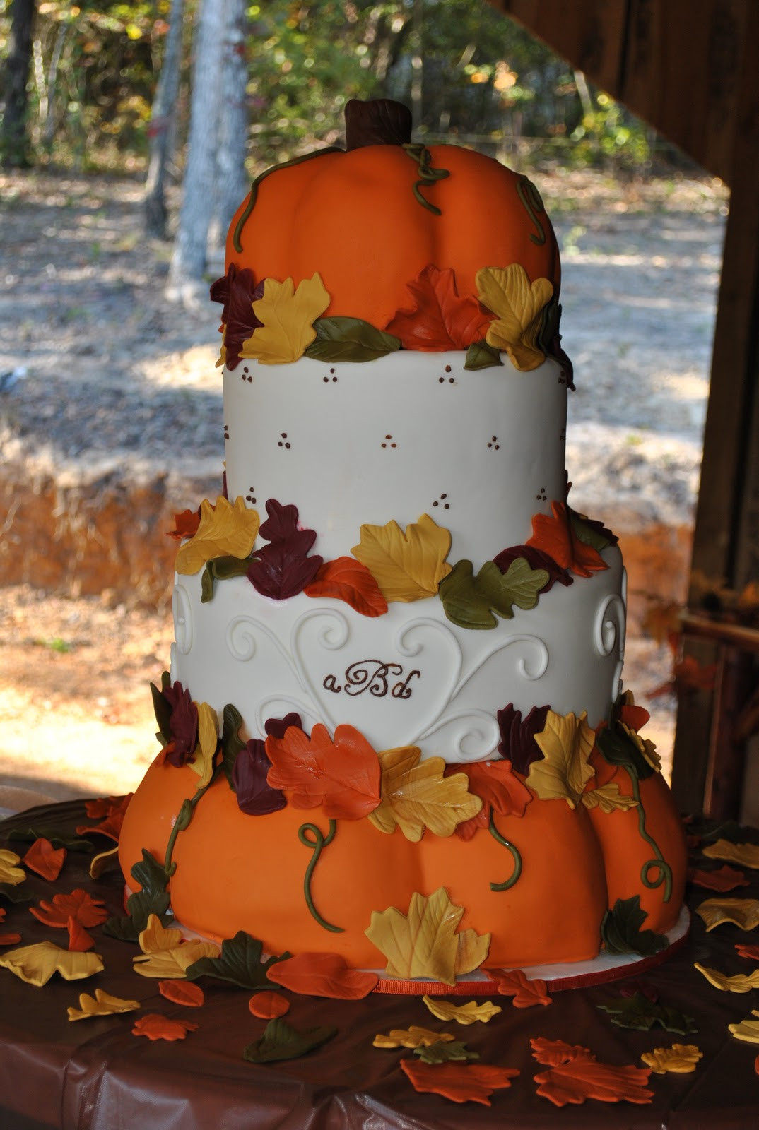 Pumpkin Wedding Cake
 Hope s Sweet Cakes Pumpkin Wedding Cake