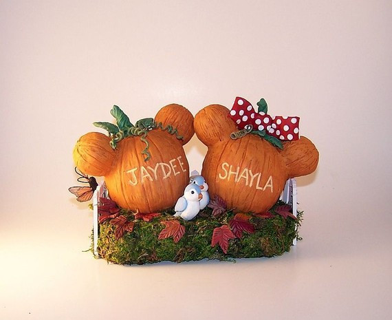 Pumpkin Wedding Cake Toppers
 disney cake toppers