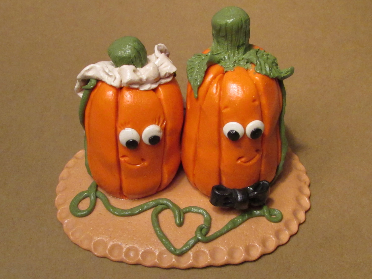 Pumpkin Wedding Cake Toppers
 Pumpkin Bride & Groom Wedding Cake Topper Pumpkin Wedding