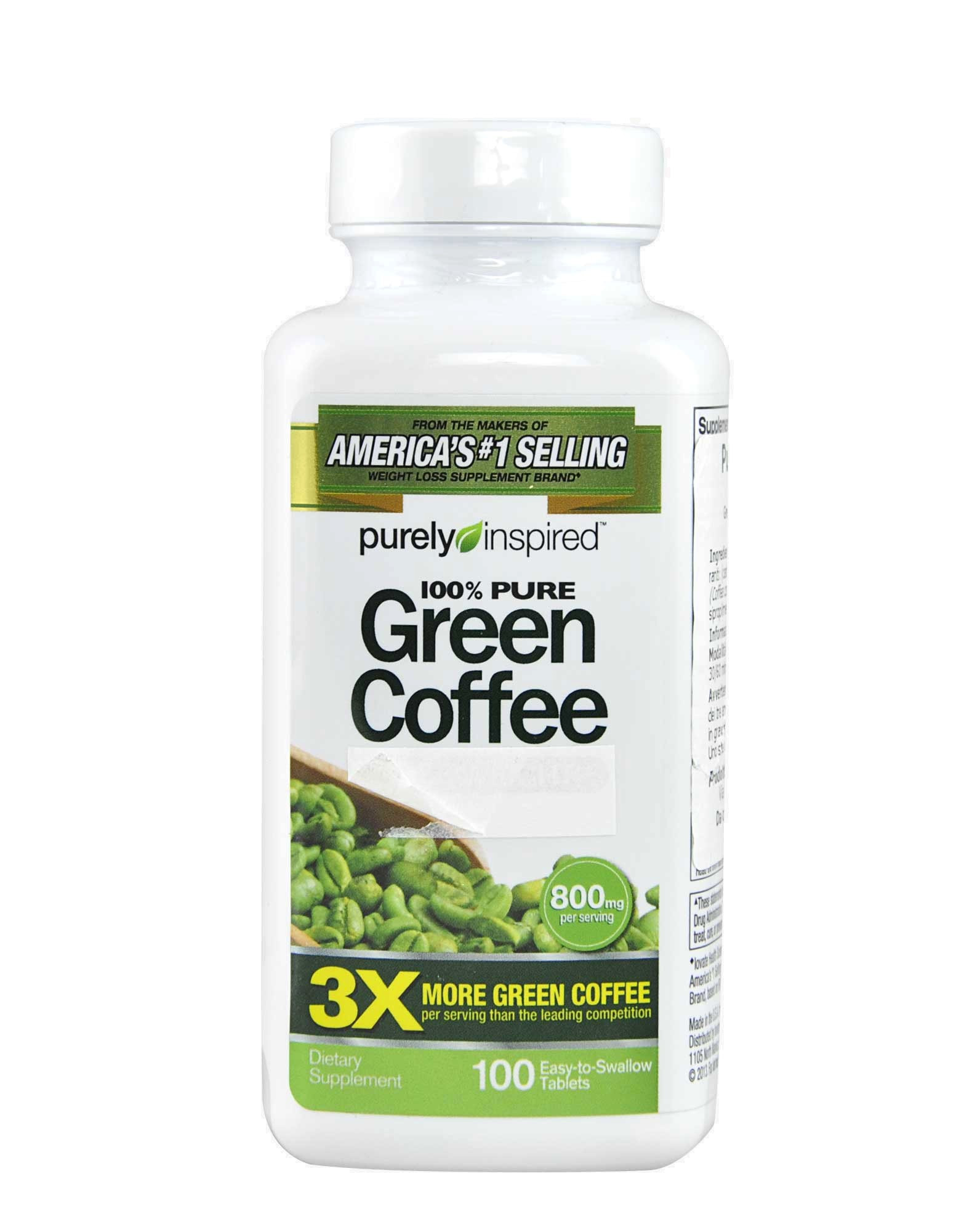 Purely Inspired Organic Greens
 Pure Green Coffee by PURELY INSPIRED 100 tablets £