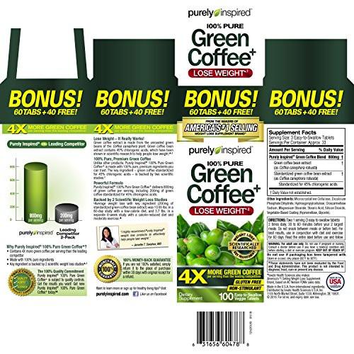 Purely Inspired Organic Greens
 Purely Inspired Green Coffee Bean Weight Loss Supplement