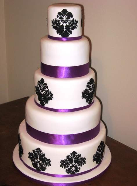 Purple And Black Wedding Cakes
 Wedding Dresses Edit this Vintage Wedding Invitation
