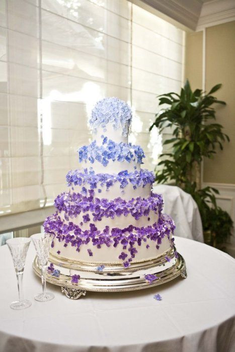 Purple And Blue Wedding Cakes
 7 Royal Blue And Purple Wedding Cakes Ideas Blue