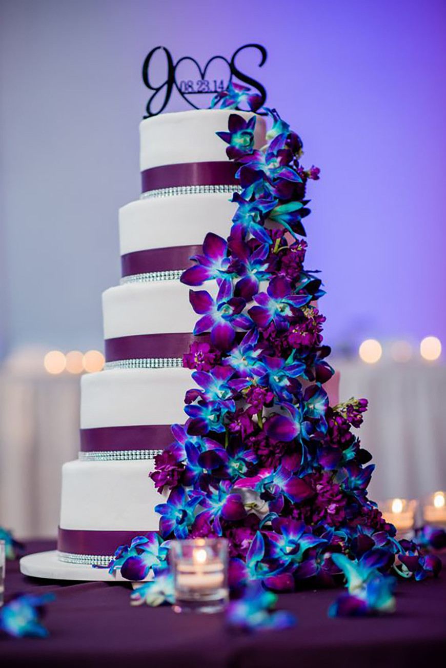 Purple And Blue Wedding Cakes
 Blue and Purple Colour Scheme Wedding Ideas by Colour