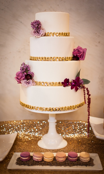 Purple And Gold Wedding Cakes
 Rustic Purple Wedding Inspiration Rustic Wedding Chic