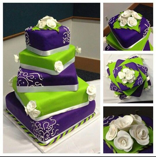 Purple And Green Wedding Cakes
 Purple and Green Wedding Cakes Wedding and Bridal